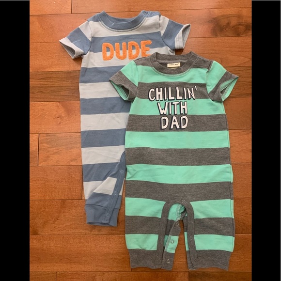 Set of 2 Cherokee one piece bodysuit play wear - Picture 1 of 4